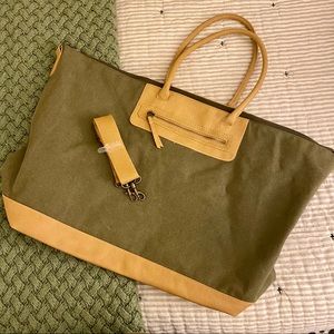 Universal Thread Olive Canvas Weekender Tote